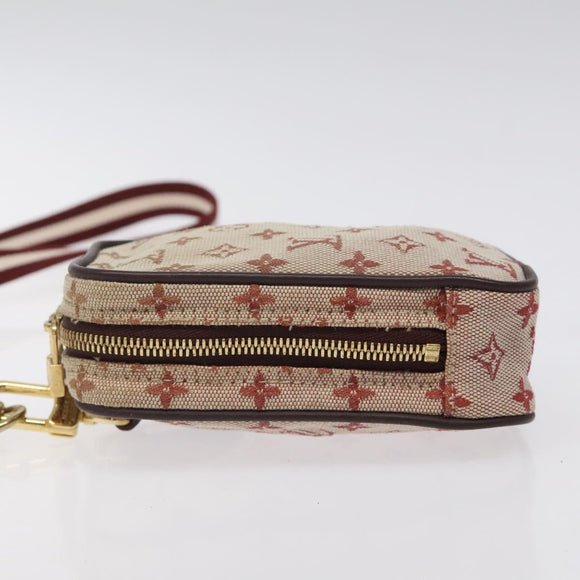 LOUIS VUITTON Monogram Mini US Digital Pouch Red M60001 LV Auth 124041