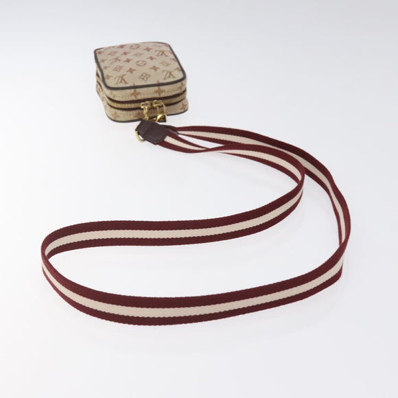 LOUIS VUITTON Monogram Mini US Digital Pouch Red M60001 LV Auth 124041