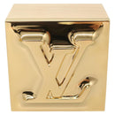 LOUIS VUITTON Monogram Metalgram Box metal Gold GI1139 LV Auth 124053SM-13