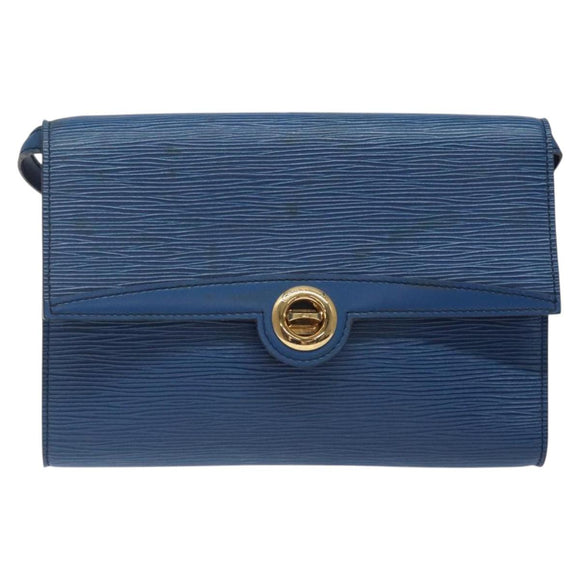 LOUIS VUITTON Epi Pochette Arche Shoulder Bag Blue M52575 LV Auth 124057
