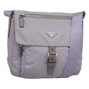 PRADA Shoulder Bag Nylon Purple Silver Auth 124063-1