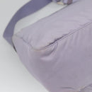 PRADA Shoulder Bag Nylon Purple Silver Auth 124063-17