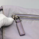 PRADA Shoulder Bag Nylon Purple Silver Auth 124063-19