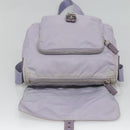 PRADA Shoulder Bag Nylon Purple Silver Auth 124063-9