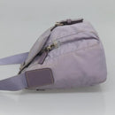PRADA Shoulder Bag Nylon Purple Silver Auth 124063-3