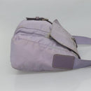 PRADA Shoulder Bag Nylon Purple Silver Auth 124063-4