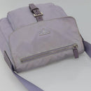 PRADA Shoulder Bag Nylon Purple Silver Auth 124063-6
