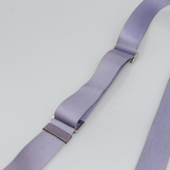 PRADA Shoulder Bag Nylon Purple Silver Auth 124063