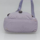 PRADA Shoulder Bag Nylon Purple Silver Auth 124063-5