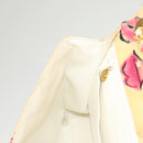 CHANEL Matelasse Chain Shoulder Bag Vinyl Coating White Gold CC Auth 124073AV-23