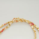 CHANEL Matelasse Chain Shoulder Bag Vinyl Coating White Gold CC Auth 124073AV-14