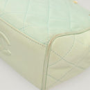 CHANEL Matelasse Chain Shoulder Bag Lamb Skin Peppermint Gold CC Auth 124074-8
