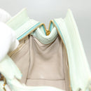 CHANEL Matelasse Chain Shoulder Bag Lamb Skin Peppermint Gold CC Auth 124074-20