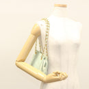 CHANEL Matelasse Chain Shoulder Bag Lamb Skin Peppermint Gold CC Auth 124074-24