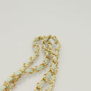 CHANEL Matelasse Chain Shoulder Bag Lamb Skin Peppermint Gold CC Auth 124074-14