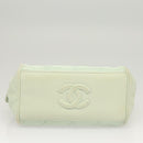CHANEL Matelasse Chain Shoulder Bag Lamb Skin Peppermint Gold CC Auth 124074-5