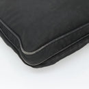 PRADA Shoulder Bag Nylon Black Silver Auth 124085-15