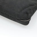 PRADA Shoulder Bag Nylon Black Silver Auth 124085-16