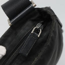 PRADA Shoulder Bag Nylon Black Silver Auth 124085-19