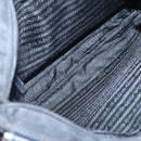 PRADA Shoulder Bag Nylon Black Silver Auth 124085-10