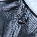 PRADA Shoulder Bag Nylon Black Silver Auth 124085-22