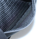 PRADA Shoulder Bag Nylon Black Silver Auth 124085-25