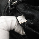 PRADA Shoulder Bag Nylon Black Silver Auth 124085-11