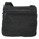 PRADA Shoulder Bag Nylon Black Silver Auth 124085-2