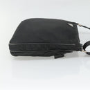 PRADA Shoulder Bag Nylon Black Silver Auth 124085-3