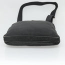 PRADA Shoulder Bag Nylon Black Silver Auth 124085-5