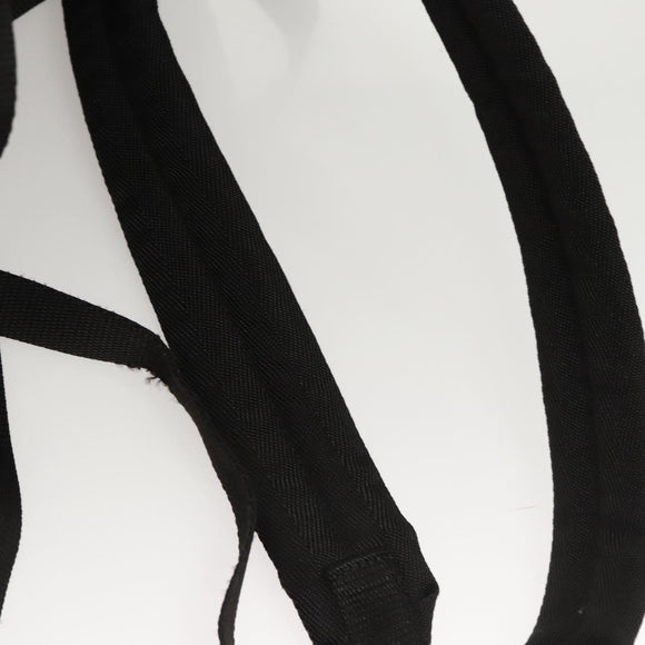 PRADA Backpack Nylon Black Silver Auth 124087