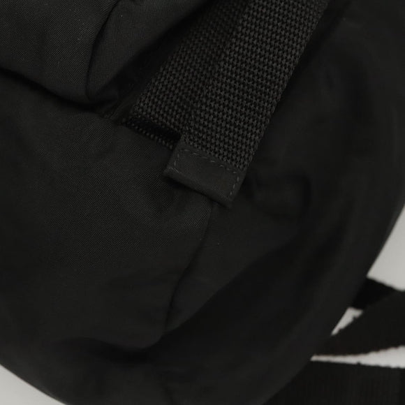 PRADA Backpack Nylon Black Silver Auth 124087