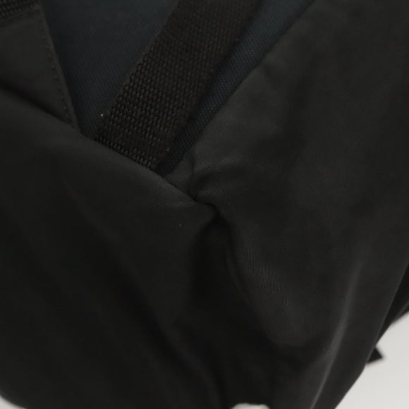 PRADA Backpack Nylon Black Silver Auth 124087