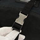 PRADA Backpack Nylon Black Silver Auth 124087-9