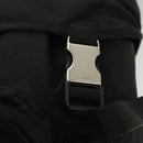 PRADA Backpack Nylon Black Silver Auth 124087-21