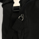 PRADA Backpack Nylon Black Silver Auth 124087-23
