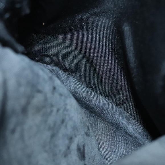 PRADA Backpack Nylon Black Silver Auth 124087