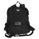 PRADA Backpack Nylon Black Silver Auth 124087-2