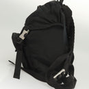 PRADA Backpack Nylon Black Silver Auth 124087-3
