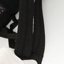 PRADA Backpack Nylon Black Silver Auth 124087-8