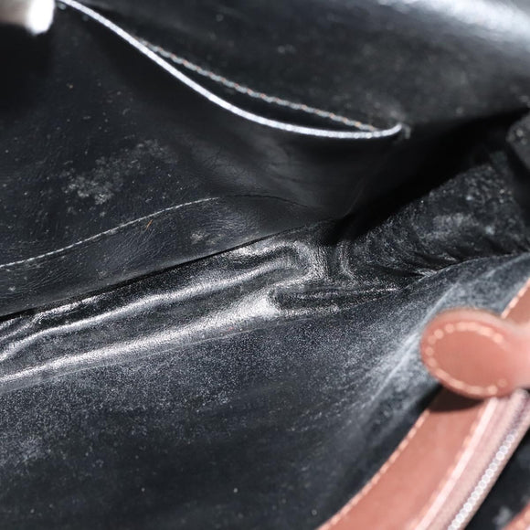 Burberrys Nova Check Shoulder Bag Canvas Beige Gold Auth 124096