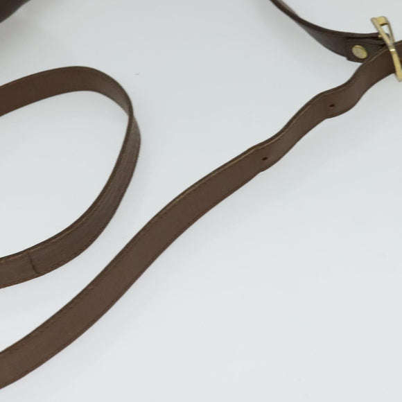 Burberrys Nova Check Shoulder Bag Canvas Beige Gold Auth 124096