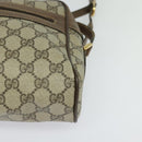 GUCCI GG Supreme Web Sherry Line Shoulder Bag PVC Beige 24 02 005 Auth 124097-14