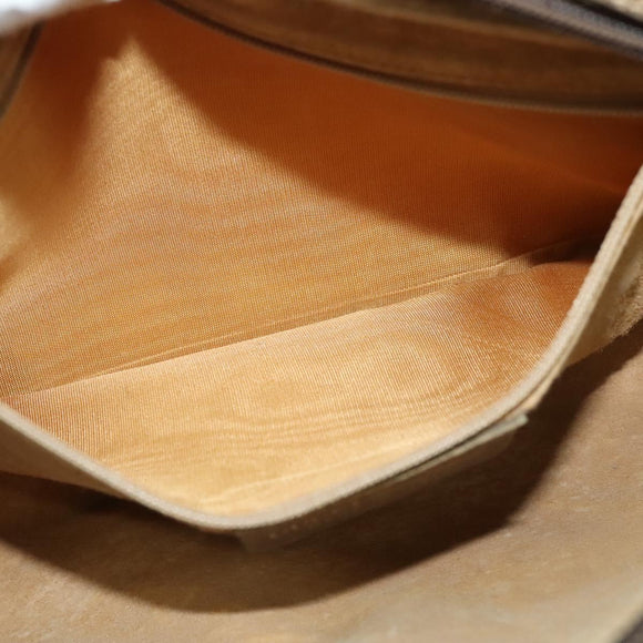 GUCCI GG Supreme Web Sherry Line Shoulder Bag PVC Beige 24 02 005 Auth 124097