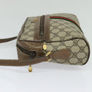 GUCCI GG Supreme Web Sherry Line Shoulder Bag PVC Beige 24 02 005 Auth 124097-3