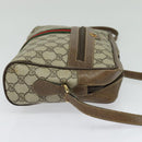 GUCCI GG Supreme Web Sherry Line Shoulder Bag PVC Beige 24 02 005 Auth 124097-4