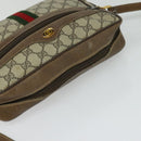 GUCCI GG Supreme Web Sherry Line Shoulder Bag PVC Beige 24 02 005 Auth 124097-6