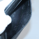 LOEWE Anagram Clutch Bag Leather Black Gold Auth 124098-12