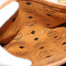 MCM Logogram Vicetos Hand Bag PVC Leather Brown Gold Auth 124114-20