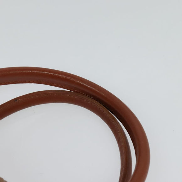 MCM Logogram Vicetos Hand Bag PVC Leather Brown Gold Auth 124114